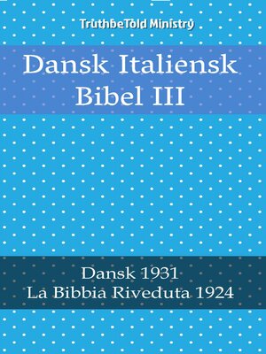 cover image of Dansk Italiensk Bibel III